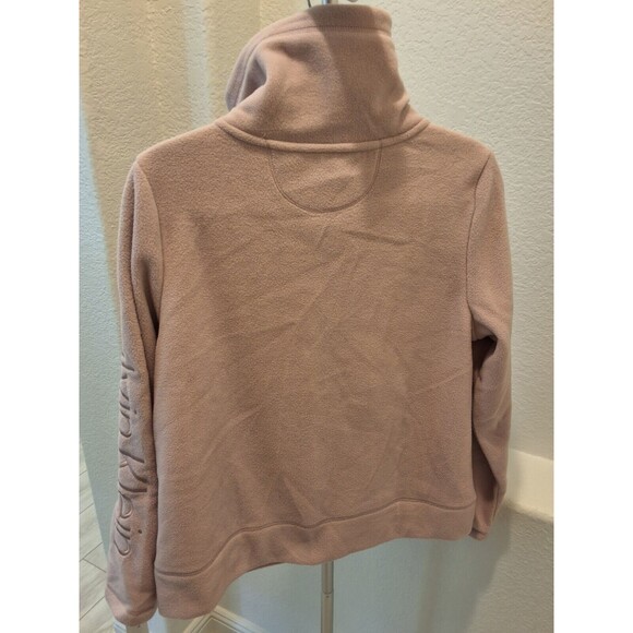 Calvin Klein Performance Size Large Beige Zip Up Fleece Jacket High Collar NEW - Picture 12 of 16